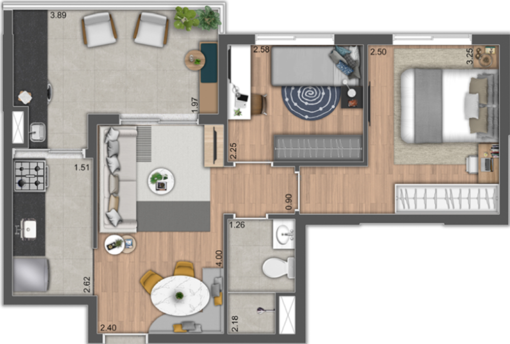 Apartamento, 3 quartos, 60 m² - Foto 12