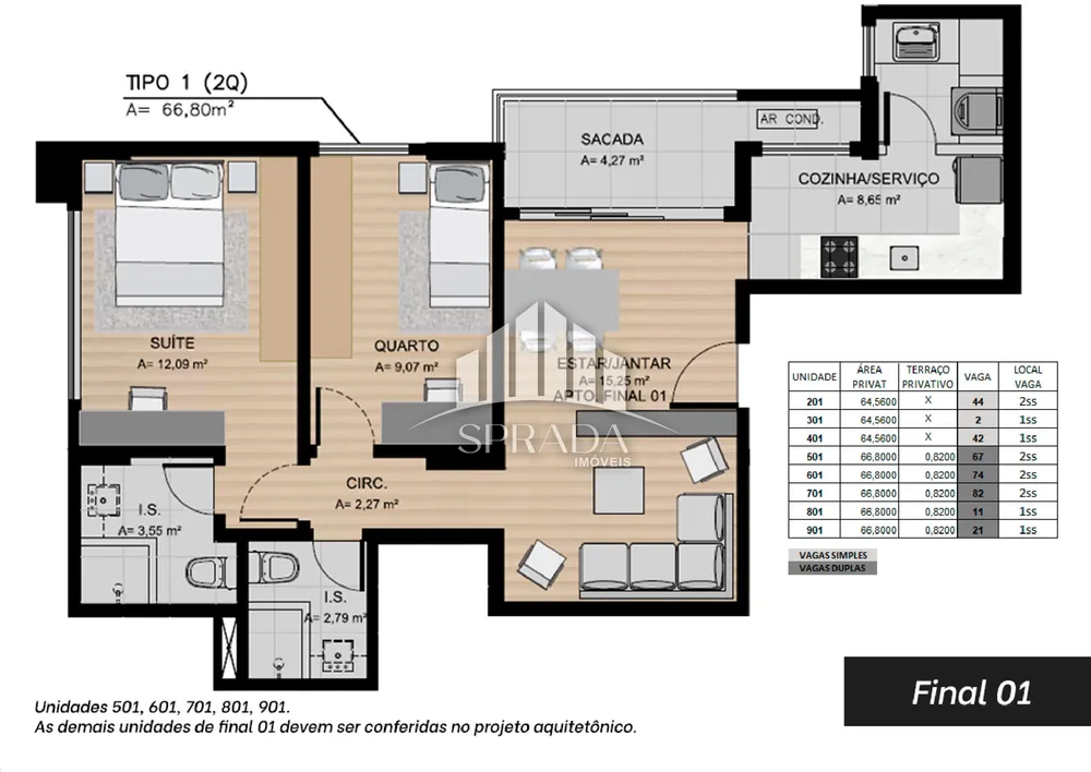 Apartamento, 2 quartos, 66 m² - Foto 8