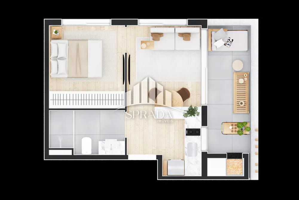 Apartamento, 1 quarto, 34 m² - Foto 4