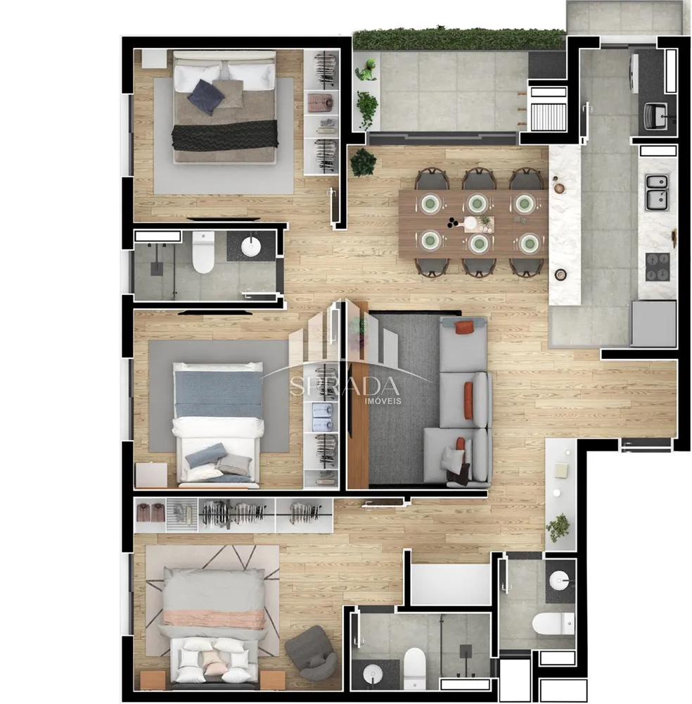 Apartamento, 2 quartos, 59 m² - Foto 8