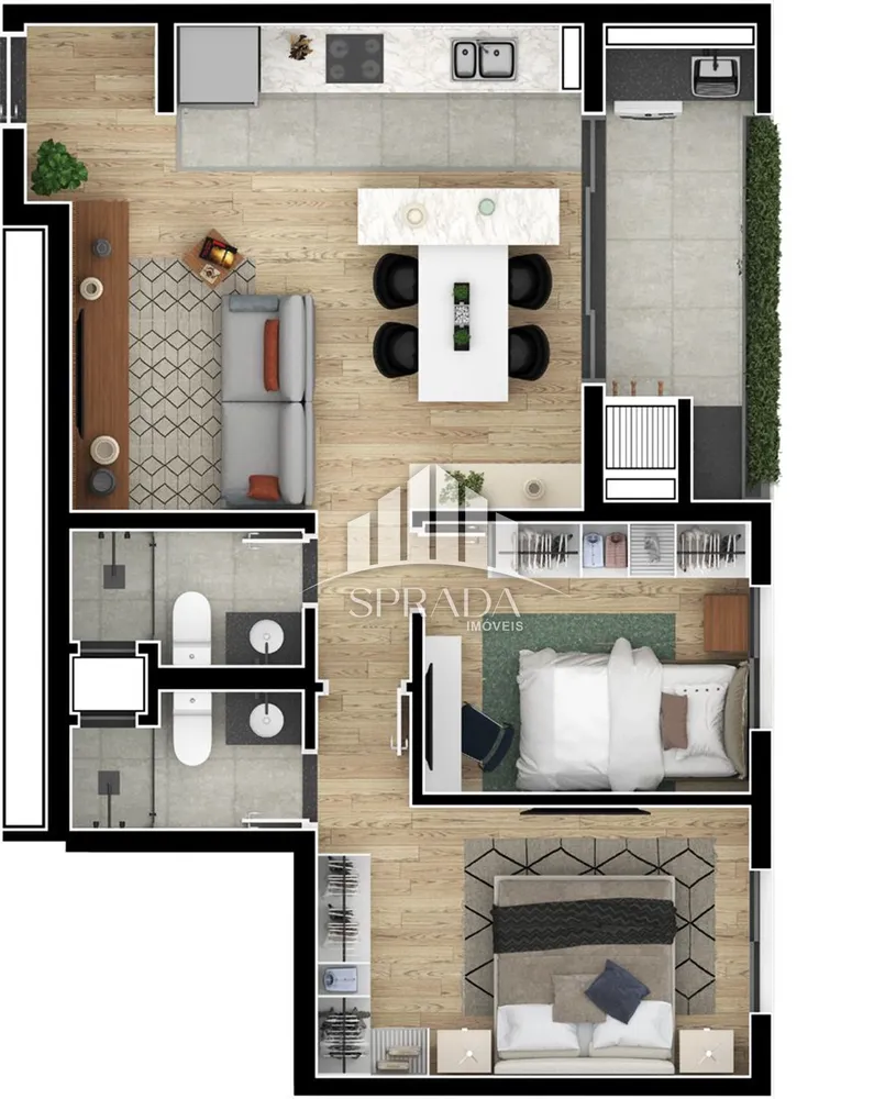 Apartamento, 2 quartos, 59 m² - Foto 5