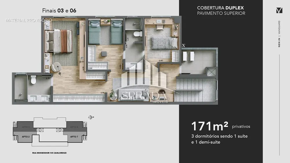 Apartamento, 2 quartos, 68 m² - Foto 3