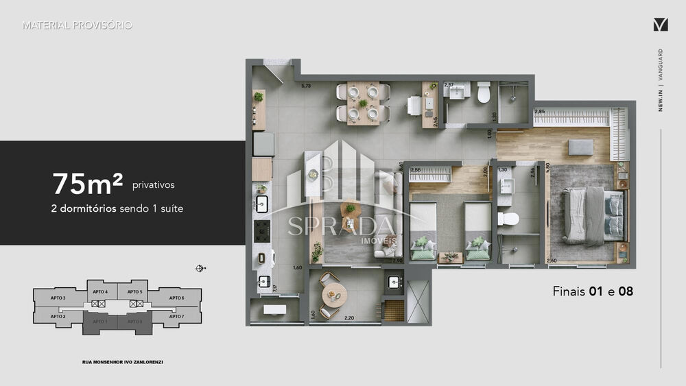 Apartamento à venda com 2 quartos, 78m² - Foto 7