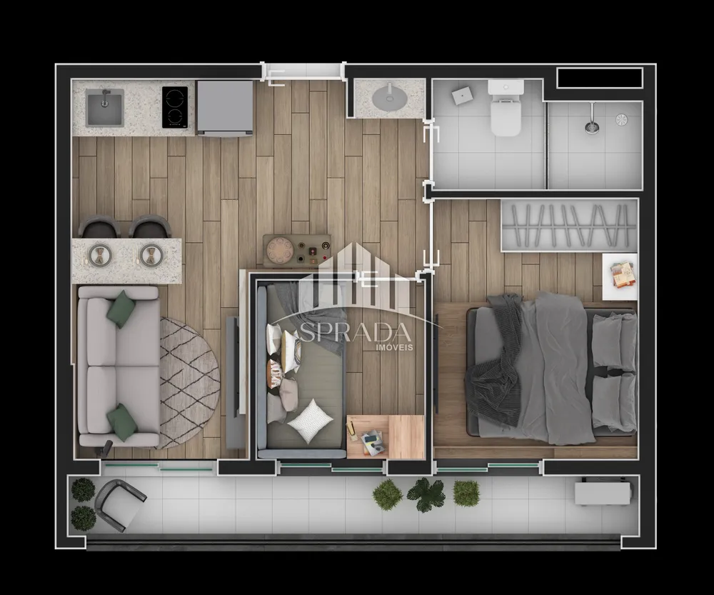 Apartamento, 2 quartos, 34 m² - Foto 4