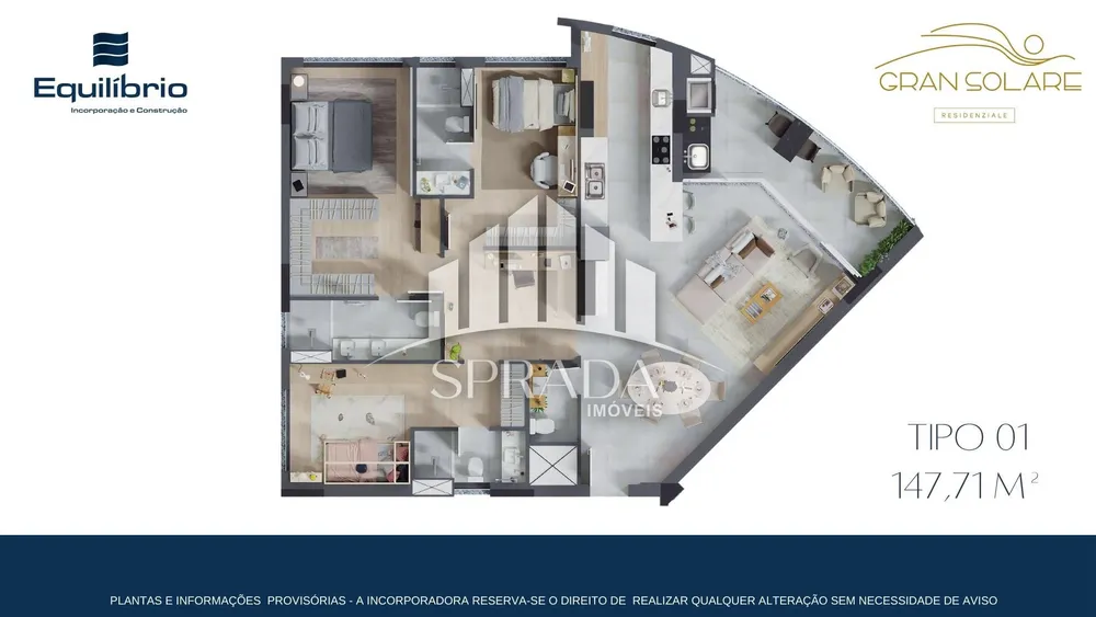 Apartamento, 3 quartos, 128 m² - Foto 1