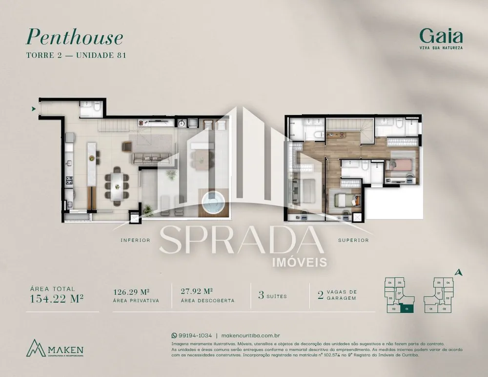 Apartamento, 2 quartos, 68 m² - Foto 2