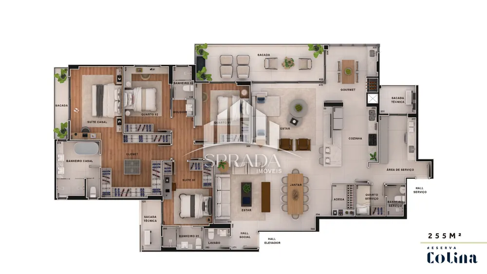 Cobertura, 4 quartos, 277 m² - Foto 16