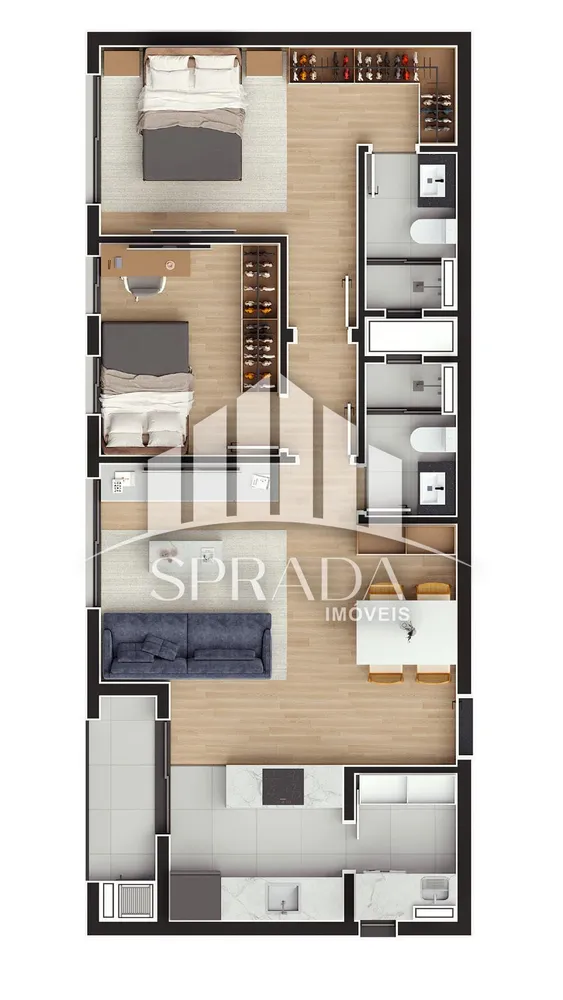 Apartamento, 2 quartos, 59 m² - Foto 7
