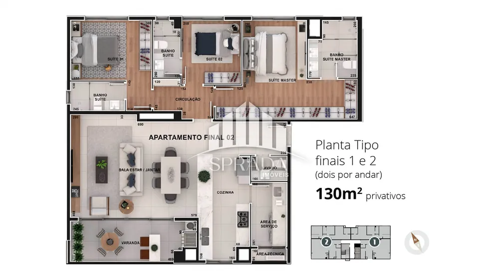 Cobertura, 3 quartos, 190 m² - Foto 6
