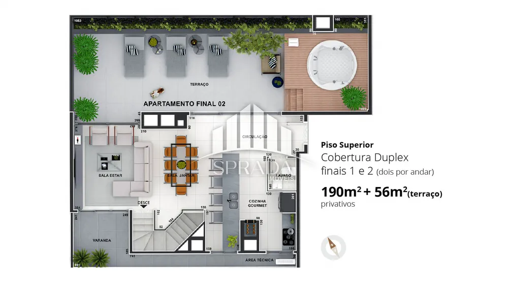Cobertura, 3 quartos, 190 m² - Foto 7