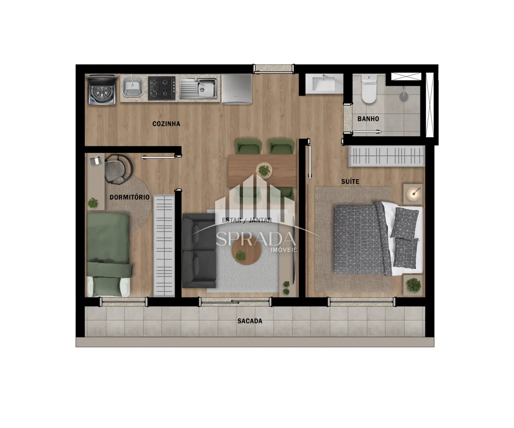 Apartamento, 2 quartos, 39 m² - Foto 6