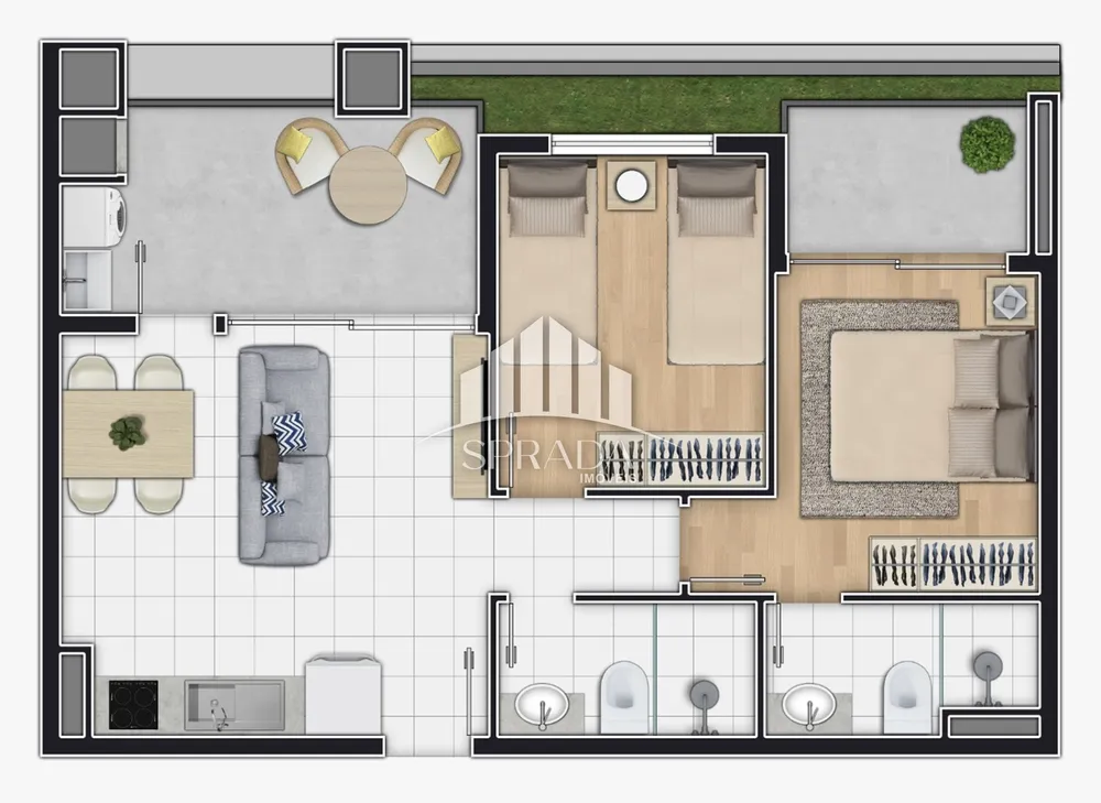 Apartamento, 2 quartos, 56 m² - Foto 8
