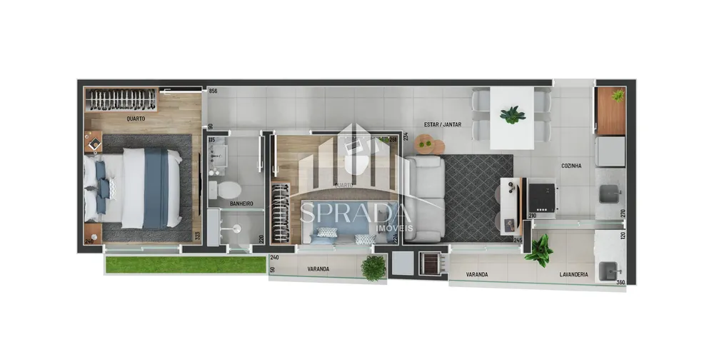 Apartamento, 2 quartos, 46 m² - Foto 3