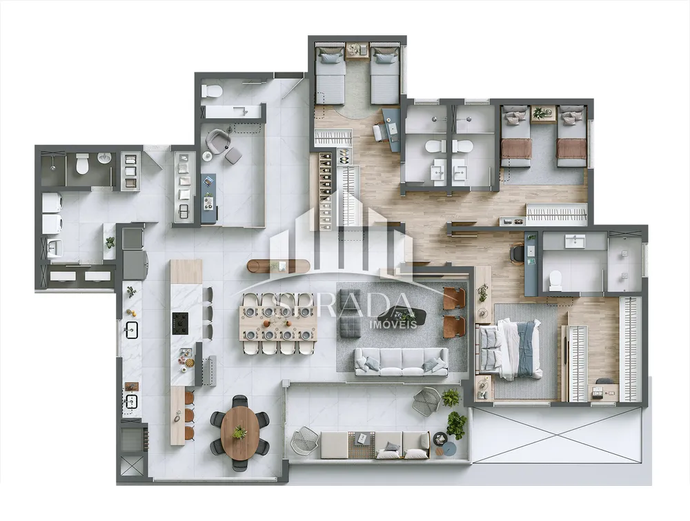 Apartamento, 3 quartos, 193 m² - Foto 4