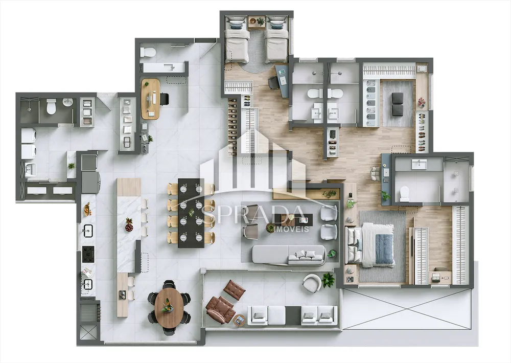 Apartamento, 3 quartos, 193 m² - Foto 11