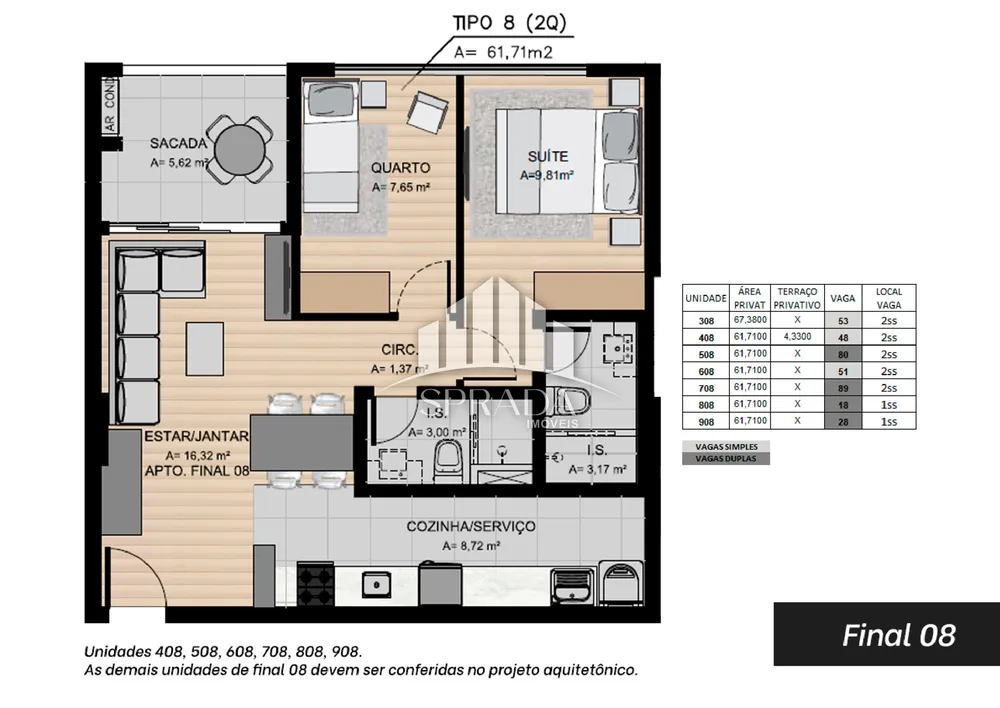 Apartamento, 2 quartos, 69 m² - Foto 1