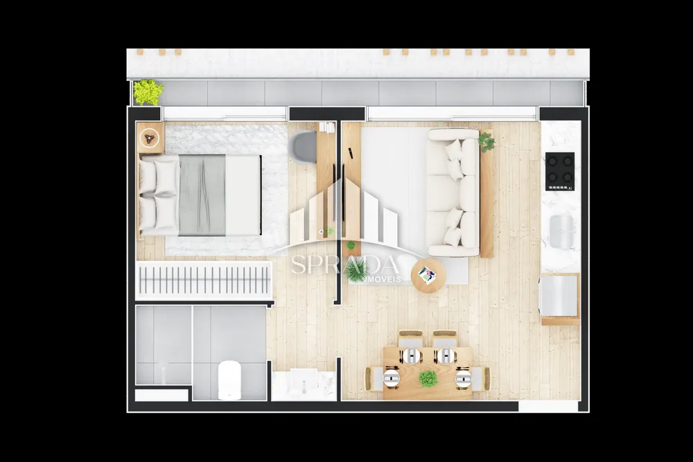 Apartamento, 1 quarto, 54 m² - Foto 7