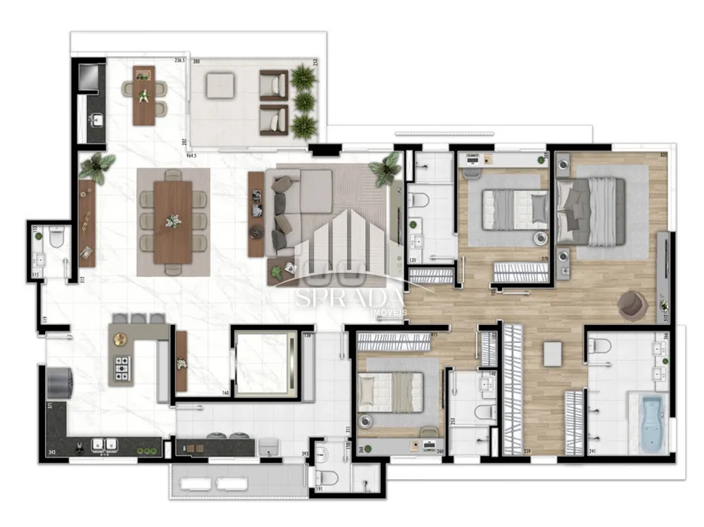 Apartamento, 3 quartos, 200 m² - Foto 3