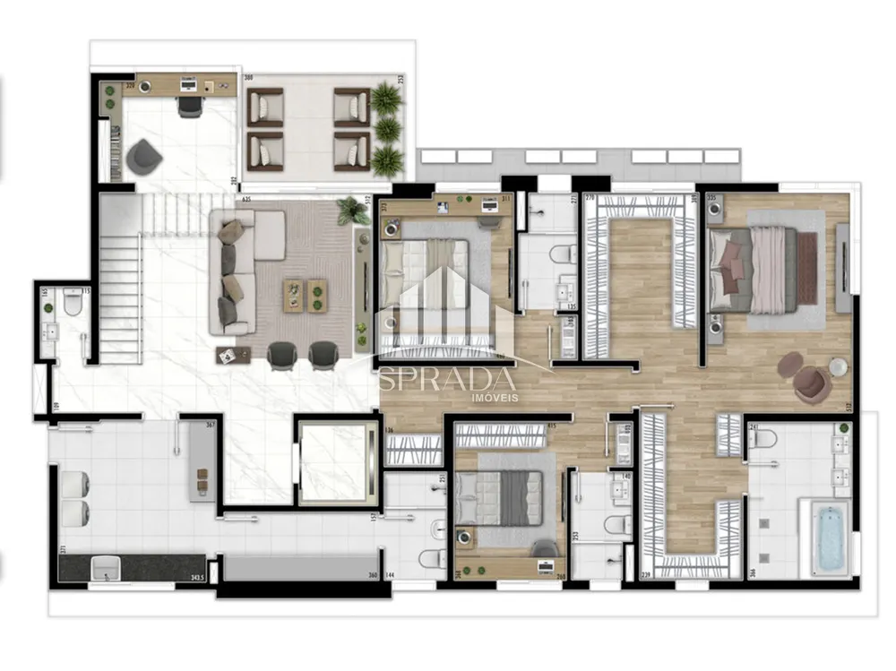 Apartamento, 3 quartos, 200 m² - Foto 7