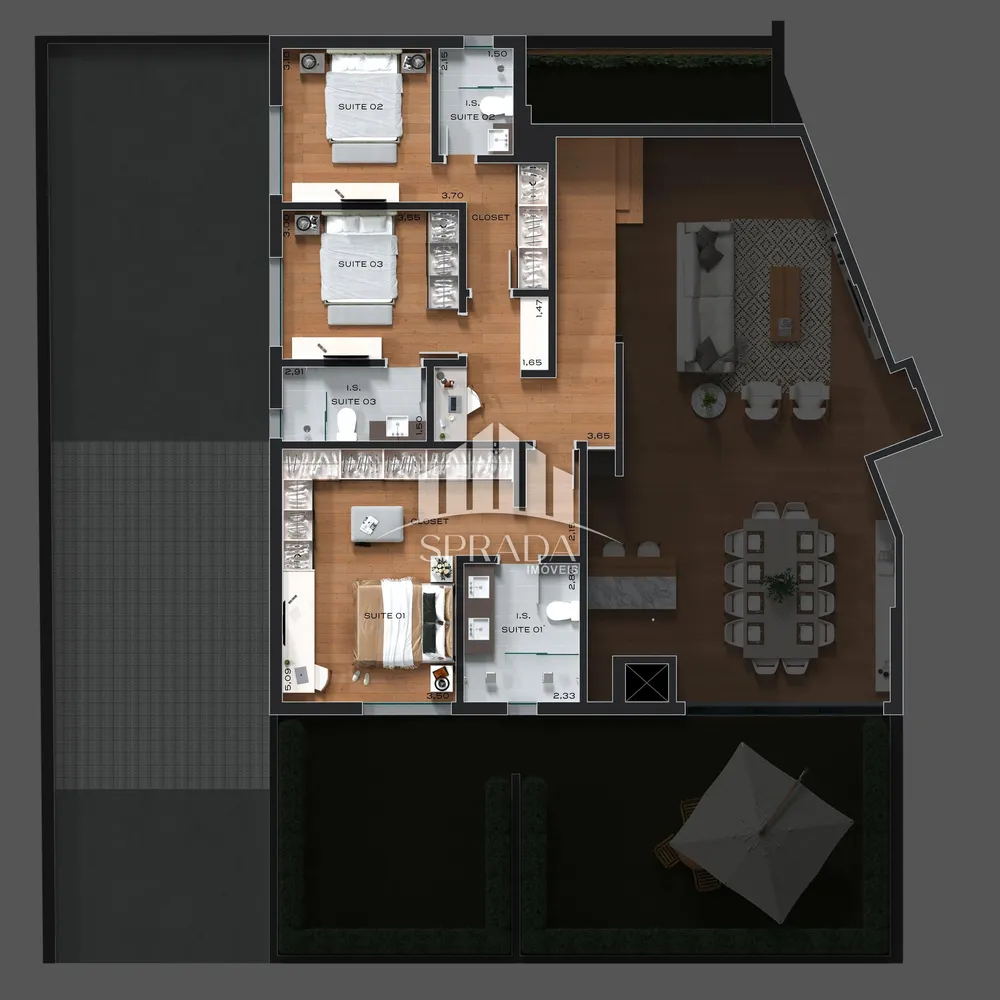 Apartamento, 3 quartos, 177 m² - Foto 5
