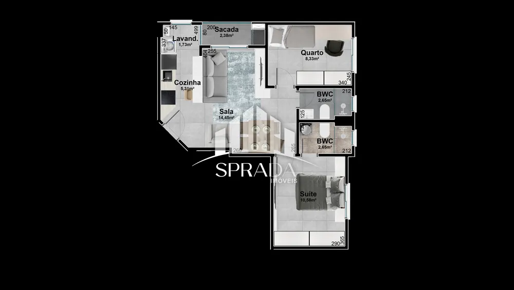 Apartamento, 2 quartos, 59 m² - Foto 7