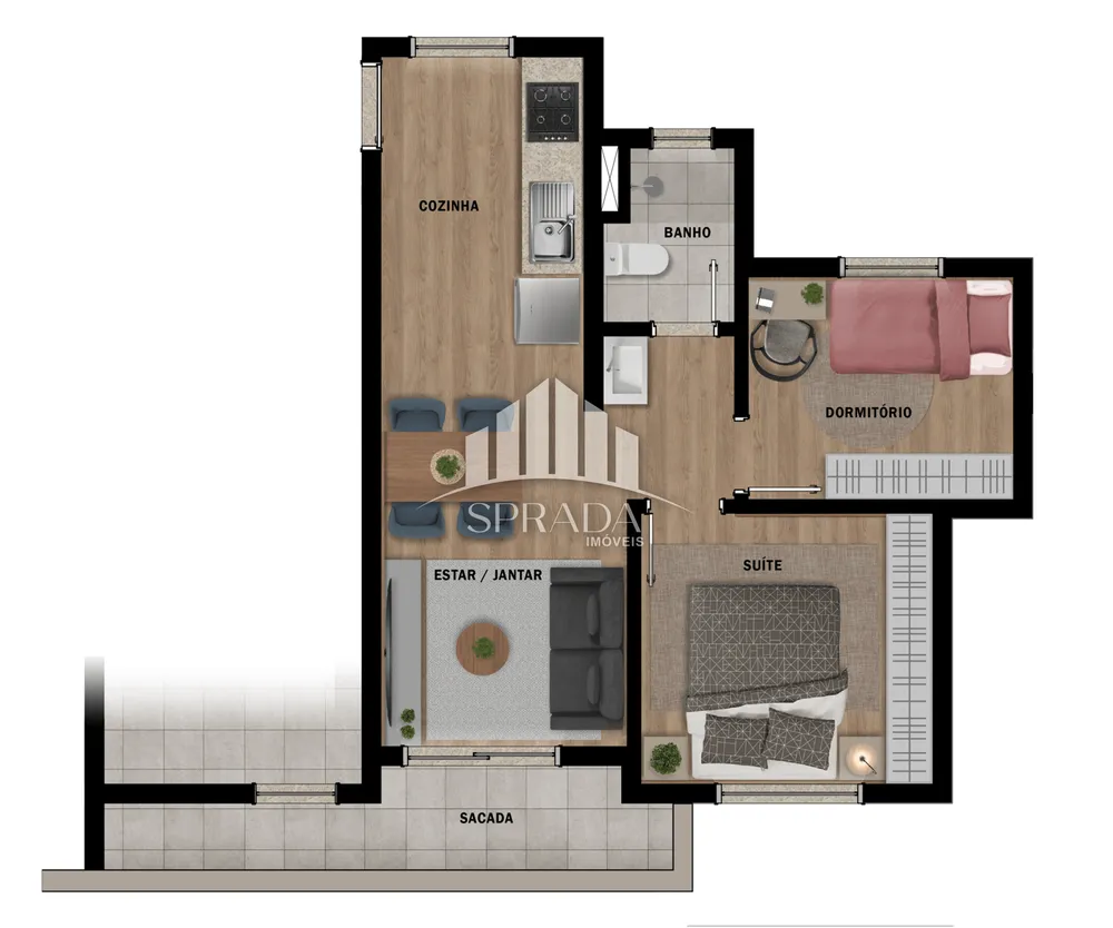 Apartamento, 2 quartos, 34 m² - Foto 4