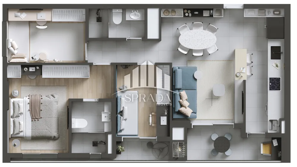 Apartamento, 3 quartos, 78 m² - Foto 3