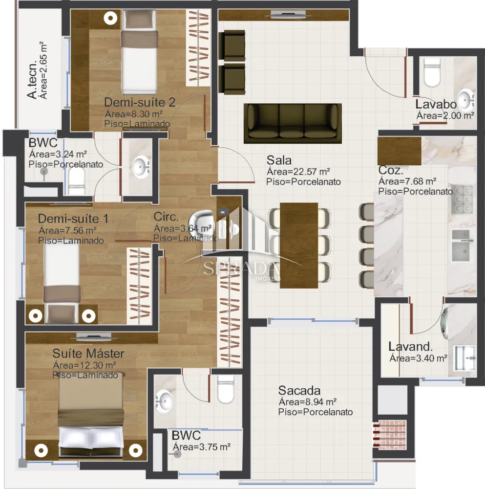 Apartamento, 2 quartos, 86 m² - Foto 6