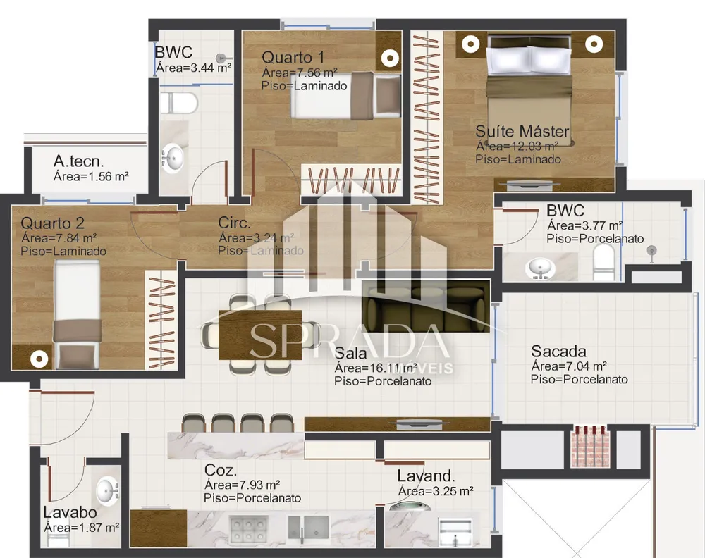 Apartamento, 2 quartos, 86 m² - Foto 8
