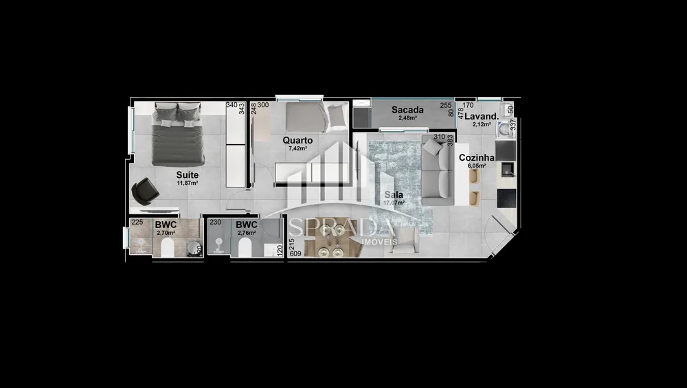 Cobertura, 2 quartos, 98 m² - Foto 1