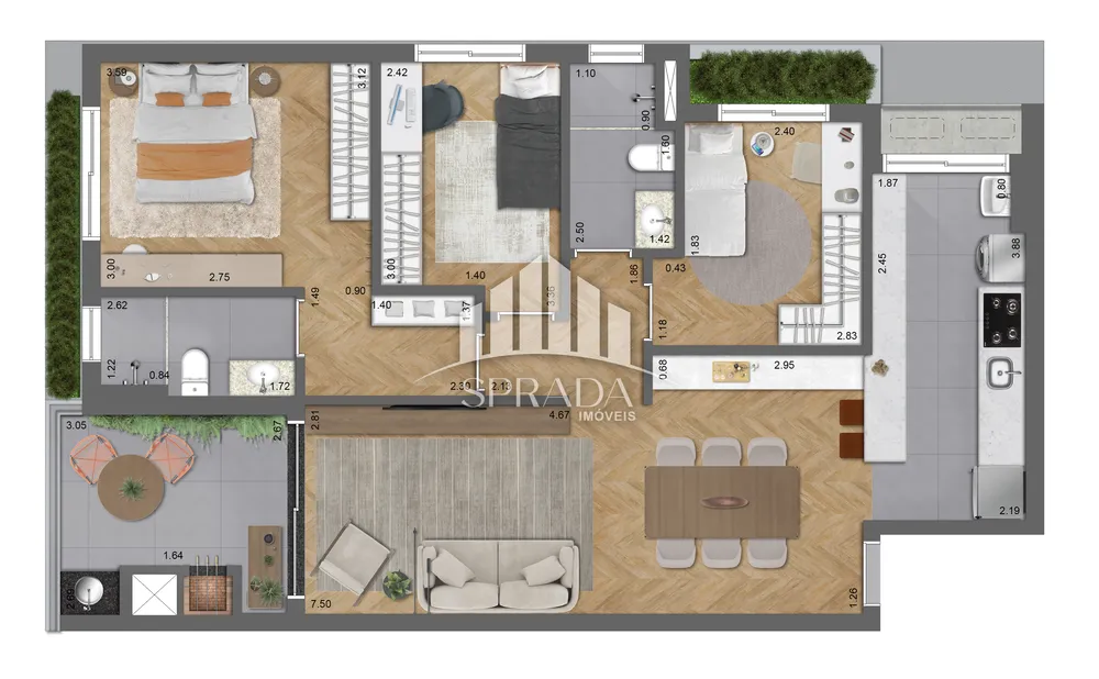 Apartamento, 2 quartos, 68 m² - Foto 7