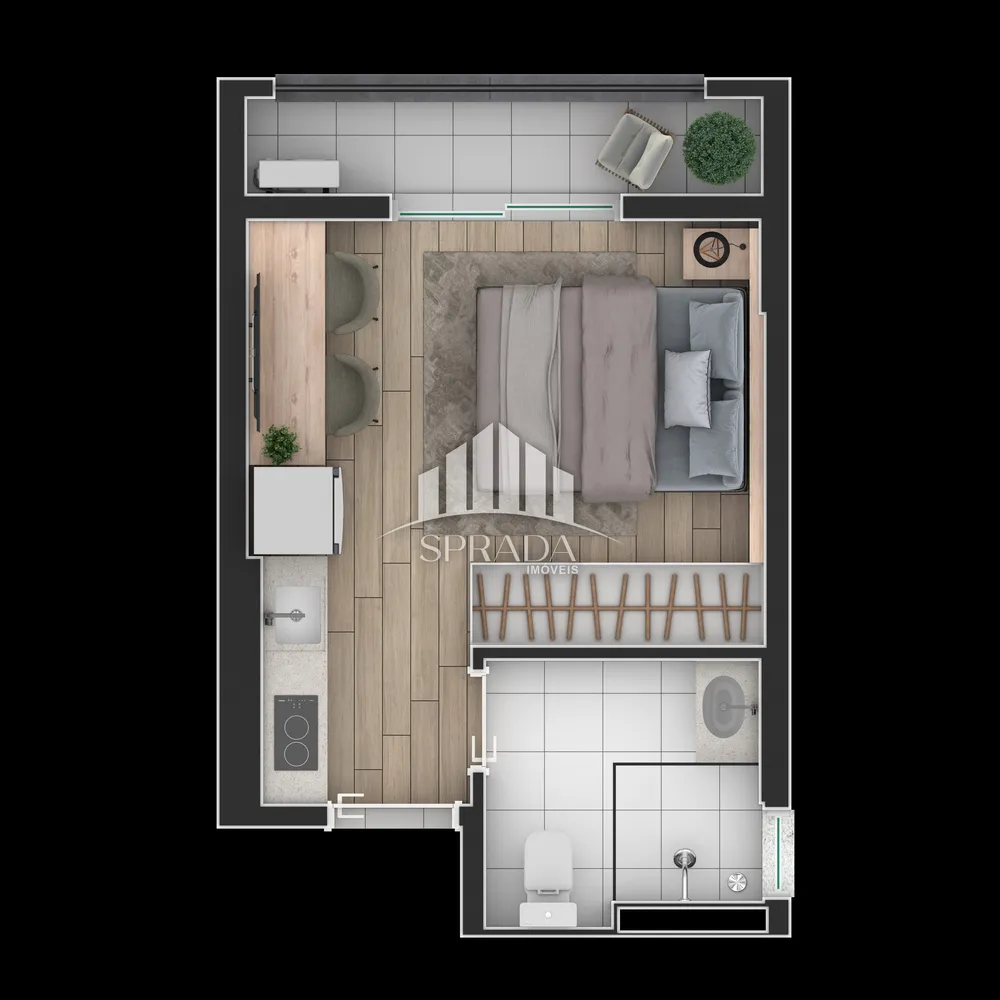 Apartamento, 2 quartos, 34 m² - Foto 2