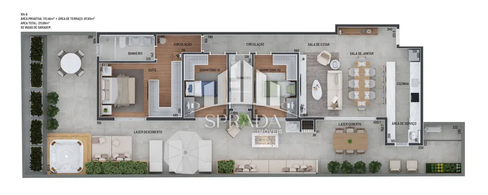 Apartamento, 3 quartos, 104 m² - Foto 3