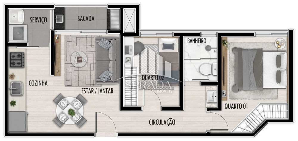 Apartamento à venda com 2 quartos, 43m² - Foto 14