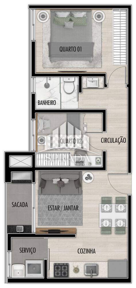 Apartamento à venda com 2 quartos, 43m² - Foto 16