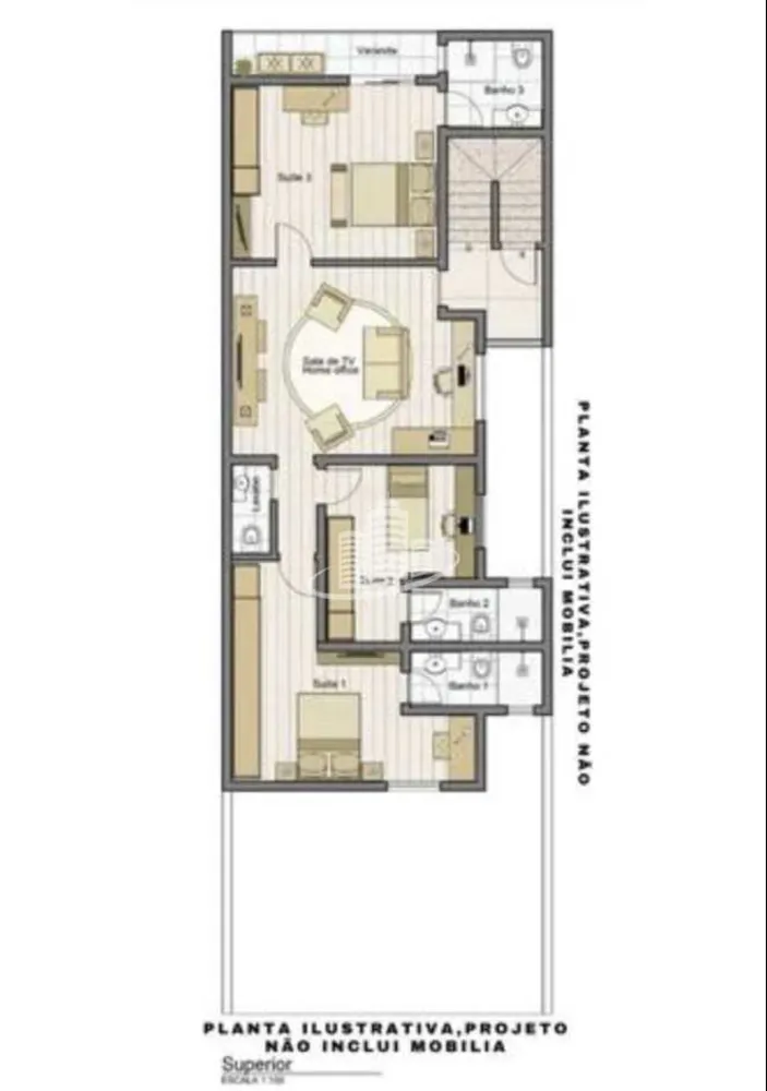 Sobrado, 3 quartos, 316 m² - Foto 1