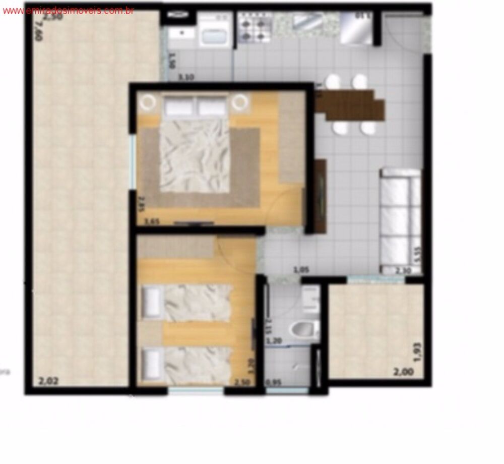 Apartamento, 2 quartos, 46 m² - Foto 4