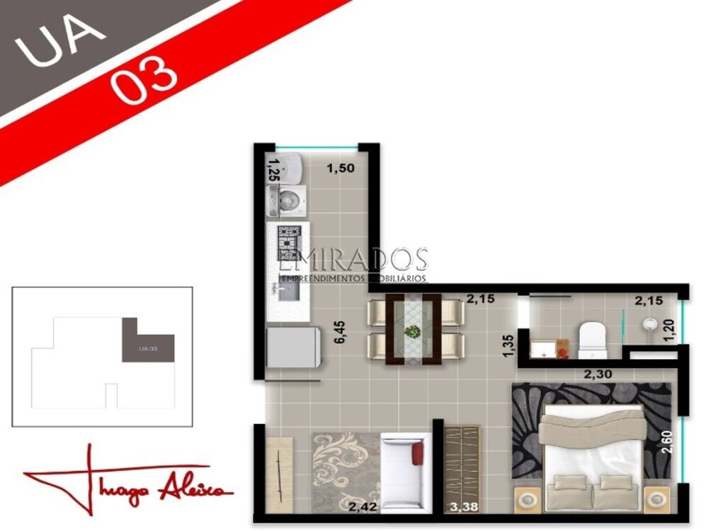 Apartamento, 1 quarto, 44 m² - Foto 7