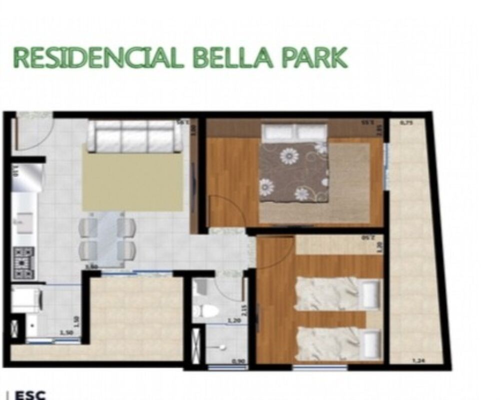 Apartamento, 2 quartos, 45 m² - Foto 5