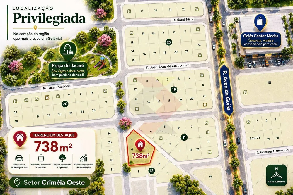 Terreno, 738 m² - Foto 1