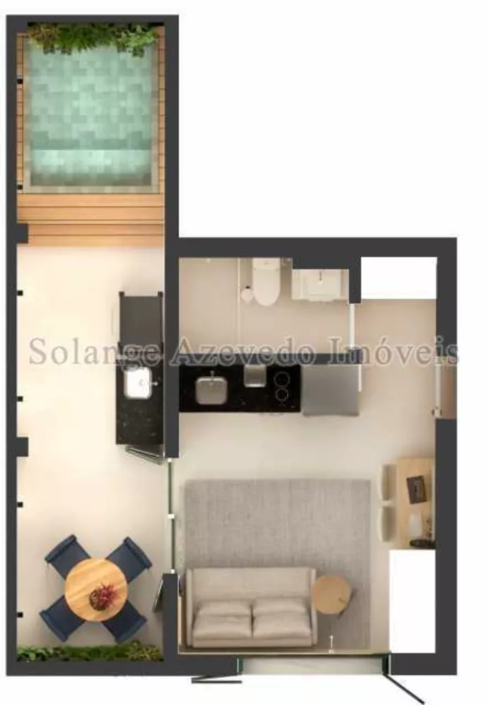 Apartamento, 1 quarto, 58 m² - Foto 6