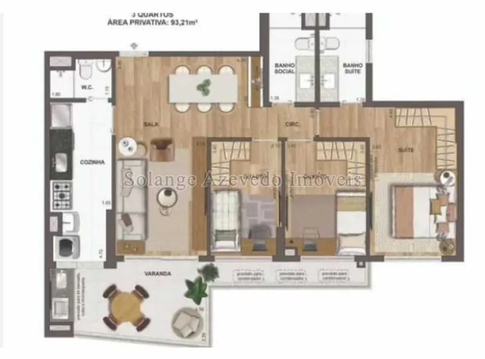 Apartamento, 3 quartos, 91 m² - Foto 8
