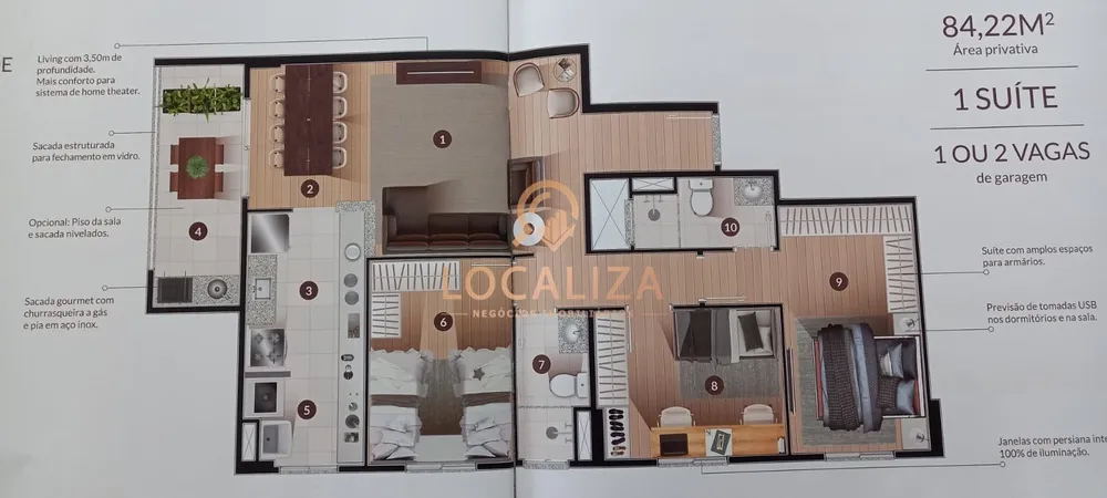 Apartamento, 3 quartos, 84 m² - Foto 2