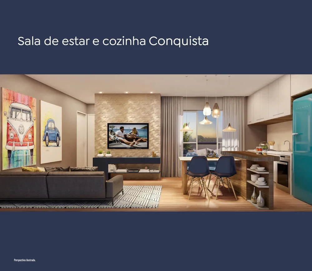 Apartamento, 2 quartos, 56 m² - Foto 2