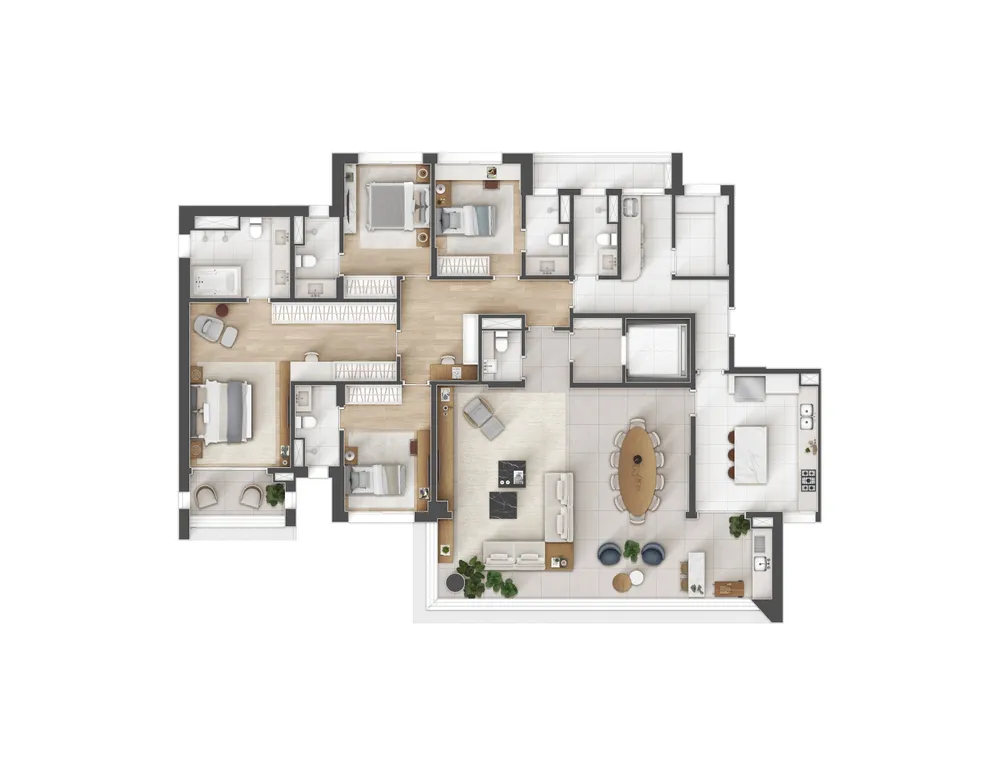 Apartamento, 4 quartos, 220 m² - Foto 3