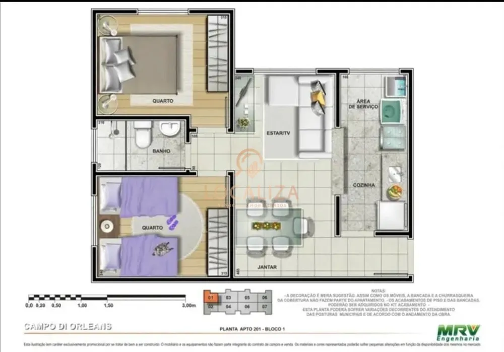 Apartamento, 2 quartos, 45 m² - Foto 5