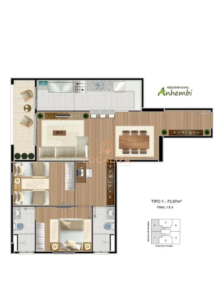 Apartamento, 2 quartos, 74 m² - Foto 7