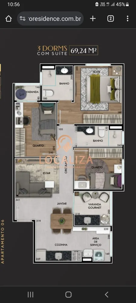 Apartamento, 3 quartos, 69 m² - Foto 5