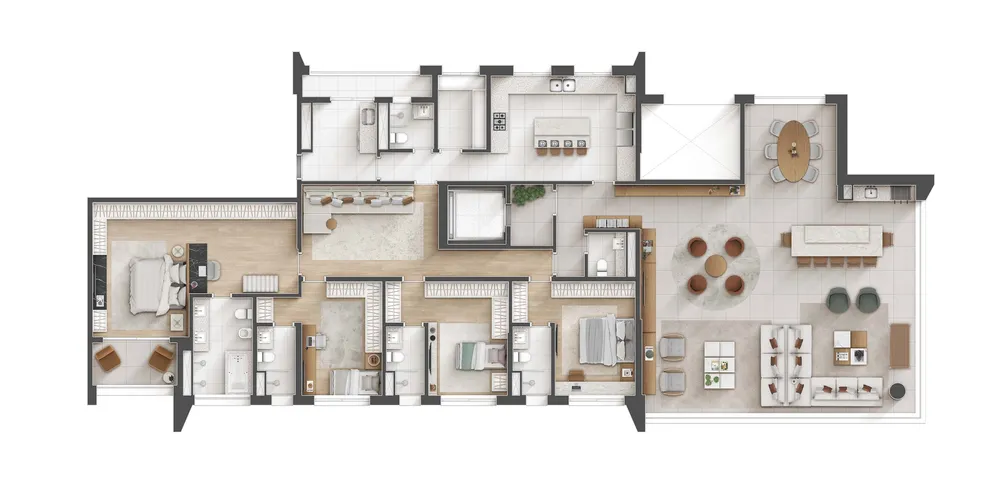 Apartamento, 4 quartos, 300 m² - Foto 2