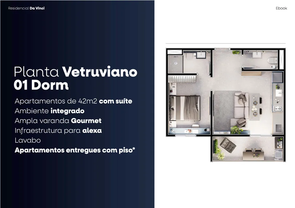 Apartamento, 1 quarto, 42 m² - Foto 10
